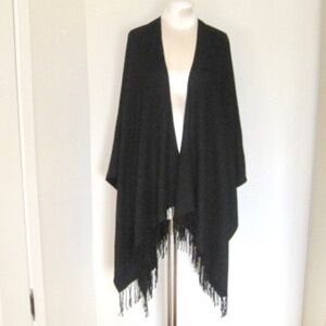 Adrienne Vittadini So Soft Wrap With Fringe
